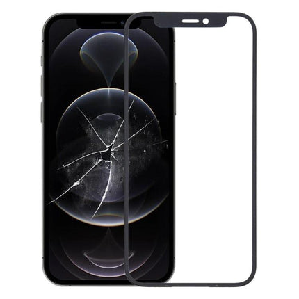 Front Glass Replacement for iPhone 12 Pro Daily Use showing cracked iPhone with replacement front glass lens