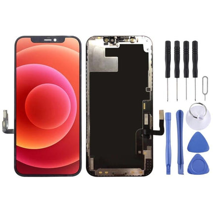 Essential iPhone 12 Screen for Daily Communication Needs replacement OLED assembly with tools, 6.1-inch Super Retina XDR display