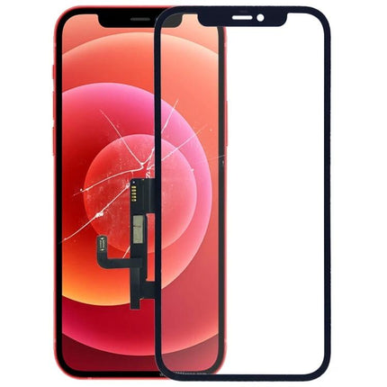 Essential Screen Replacement for Daily Smartphone Use - iPhone 12/12 Pro cracked touchscreen repair glass and digitizer assembly