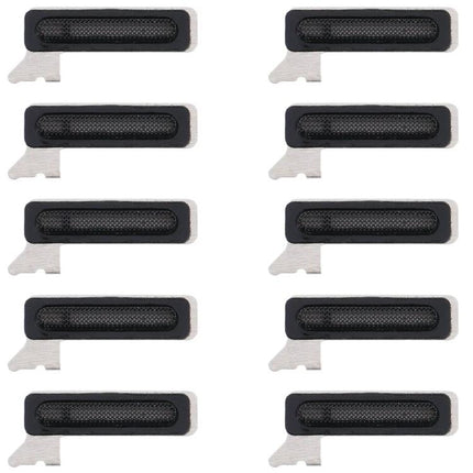 Protect iPhone 12 Earpiece from Everyday Dust and Debris - replacement dustproof mesh speaker covers shown in multiple pieces