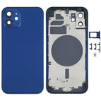 Pour iPhone 12 (avec tiroir pour carte SIM) / Bleu