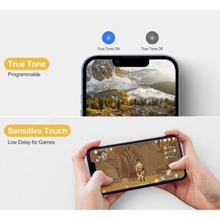 GX Replacement Screen for iPhone 12 Daily Use Essentials - True Tone ON and sensitive touch for gaming and everyday use