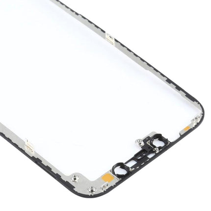 Essential White Replacement Frame for iPhone 12 Pro Daily Maintenance - close-up of white internal bezel and button mounts