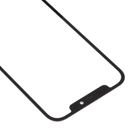 Outer Glass Lens Replacement for iPhone 13 Daily Maintenance black front outer glass lens showing notch and camera hole