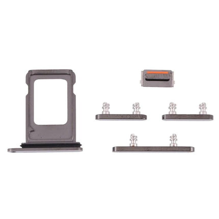 Essential Replacement for iPhone 13 Pro SIM Tray and Side Keys - black SIM tray and side buttons set for repair