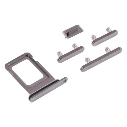 Essential Replacement for iPhone 13 Pro SIM Tray and Side Keys - gray SIM tray with volume and power side keys set