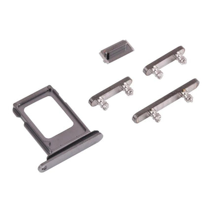 Essential Replacement for iPhone 13 Pro SIM Tray and Side Keys - metal SIM tray and three side keys for quick button and SIM access repair