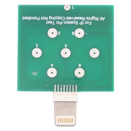 iPhone 8 Pin Charging Port Diagnostic Tester Board for Repairs testing board with 8 pin lightning connector for quick charging port and battery diagnostics
