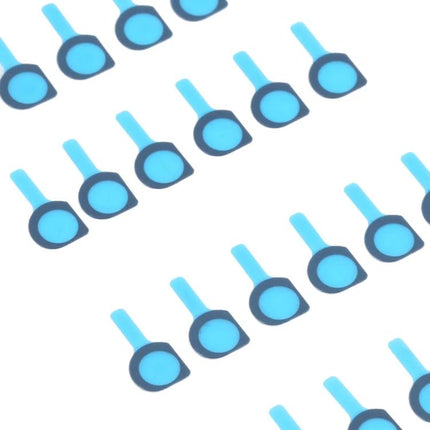Protective Dustproof Foam Pads for iPhone 13 Daily Camera Use - blue circular adhesive foam pads shown in rows