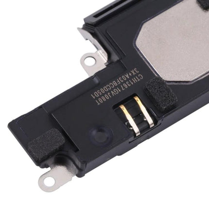 Replacement Ringer Buzzer for iPhone 13 Pro Max Daily Alerts - close-up of black replacement ringer buzzer module showing contacts and mounting tabs
