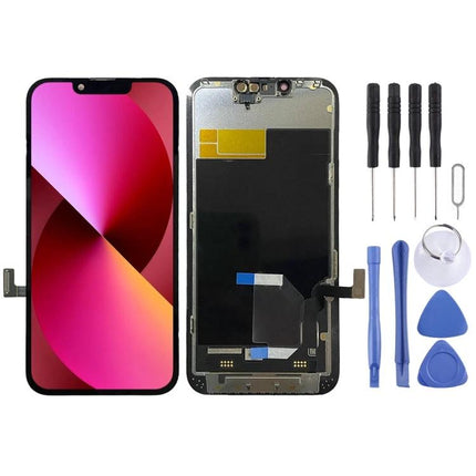 iPhone 13 Screen Replacement for Everyday Mobile Use - full replacement display and DIY tool kit shown