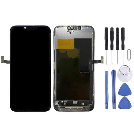 Replacement LCD Screen for iPhone 13 Pro Max Everyday Use - front and back display assembly with repair tools