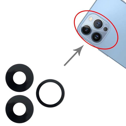 Keep Your iPhone 13 Pro Max Camera Lens Ready for Daily Photos - replacement back camera lens and rings shown next to iPhone camera module