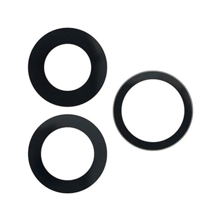 Replacement Back Camera Lens For iPhone 13 Pro Everyday Use - three black replacement camera lens rings for everyday photo and video use