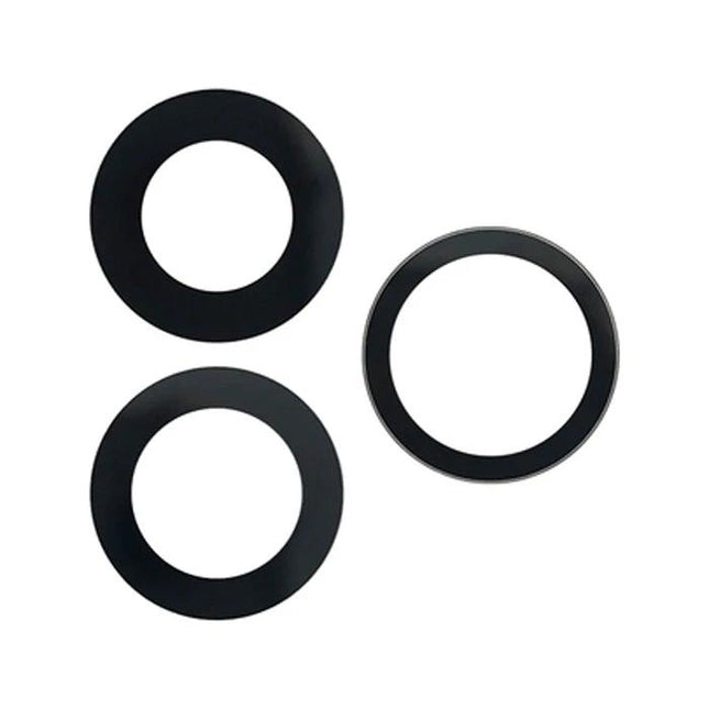 Replacement Back Camera Lens For iPhone 13 Pro Everyday Use - three black replacement camera lens rings for everyday photo and video use