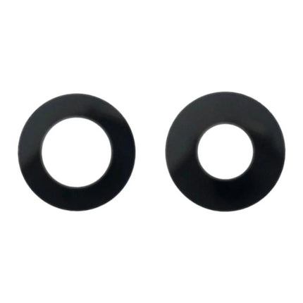 Replacement Back Camera Lens for iPhone 13 Daily Use - pair of black circular replacement back camera lens rings for everyday phone repair