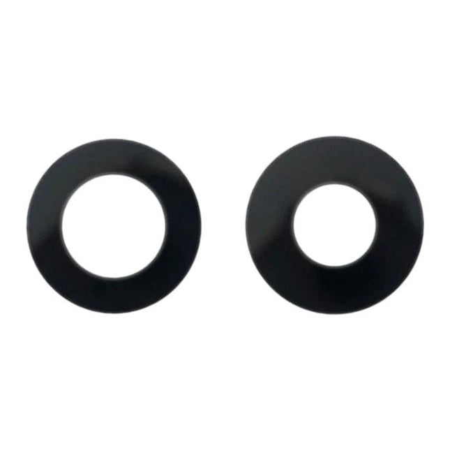 Replacement Back Camera Lens for iPhone 13 Daily Use - pair of black circular replacement back camera lens rings for everyday phone repair
