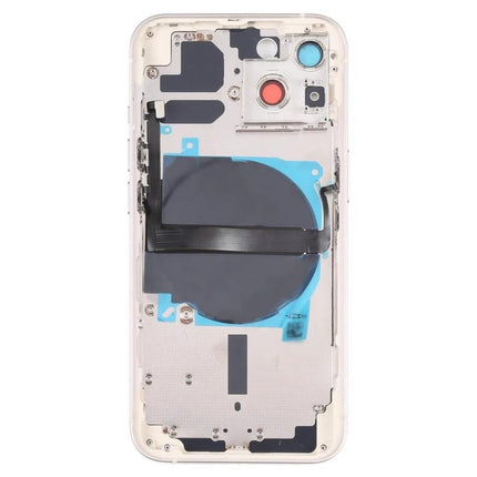 Replacement Back Cover for iPhone 13 Daily Use Essentials — clear replacement back with wireless charging module and side button assembly