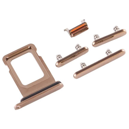 Keeps Your iPhone 11 Pro Ready for Everyday Communication replacement SIM tray and side keys in gold, precision-fit parts for secure SIM and button function