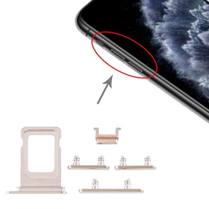 Keeps Your iPhone 11 Pro Ready for Everyday Communication - replacement SIM tray and side key set for secure SIM insertion and functioning buttons