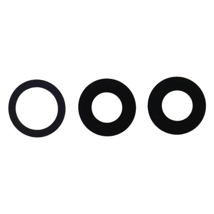 Essential Back Camera Lens Set for iPhone 11 Pro Max Daily Photography replacement black circular lens rings for cracked scratched rear camera