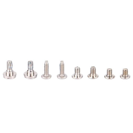 Essential Screws and Bolts Kit for Home iPhone Repairs showing assorted replacement iPhone screws in a row for DIY iPhone 11 Pro maintenance