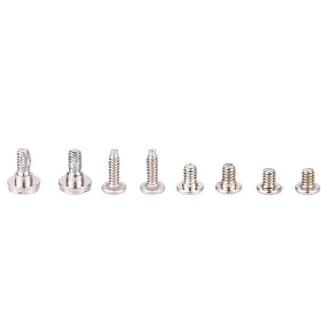 Essential Screws and Bolts Kit for Home iPhone Repairs showing assorted replacement iPhone screws in a row for DIY iPhone 11 Pro maintenance