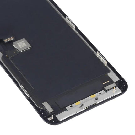 Keep Your iPhone 11 Pro Max Screen Ready for Daily Use replacement OLED LCD screen assembly showing connectors for testing and installation