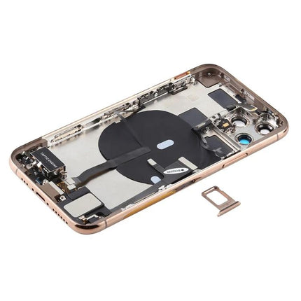 iPhone 11 Pro Max Back Cover Assembly for Everyday Repairs gold internal replacement kit ready for DIY and shop repairs