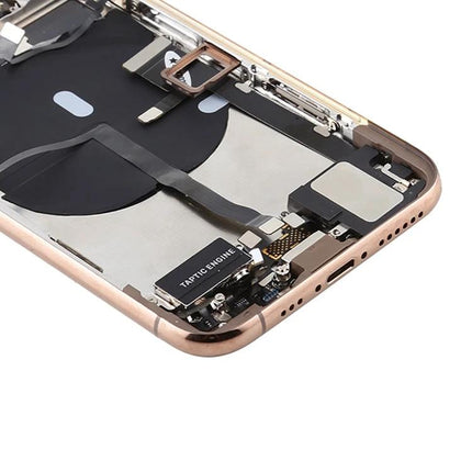 iPhone 11 Pro Max Back Cover Assembly for Everyday Repairs showing internal charging port, Taptic Engine and components for DIY replacement