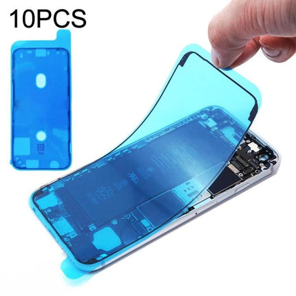 Replacement Adhesive for iPhone 12 Mini Home Repairs - blue pre-cut adhesive strip for front housing DIY screen reattach