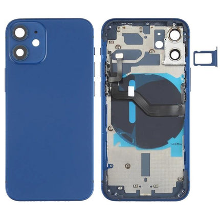 Replacement Back Cover for Daily iPhone Protection and Power - blue clip-on phone back housing with internal charging coil
