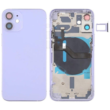 Replacement Back Cover for Daily iPhone Protection and Power - lilac clip-on rear housing showing camera openings and internal wiring