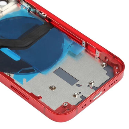 Replacement Back Cover for Daily iPhone Protection and Power - red clip-on inner frame with wireless coil and mounting points