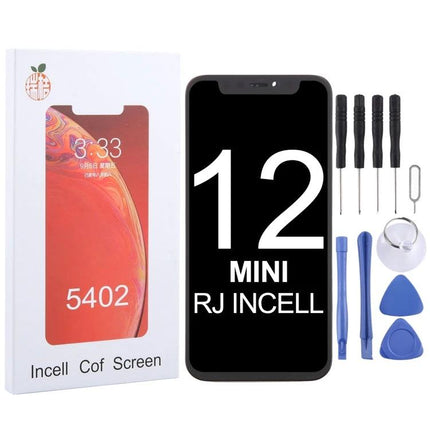 RJ Incell Replacement Screen for iPhone 12 Mini Repairs - replacement display and DIY tool kit for cracked iPhone 12 Mini