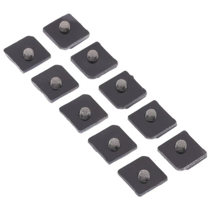 Keep Your iPhone 12 Mini Microphone Dust-Free for Daily Use — replacement microphone dustproof mesh pads shown in a 12-pack