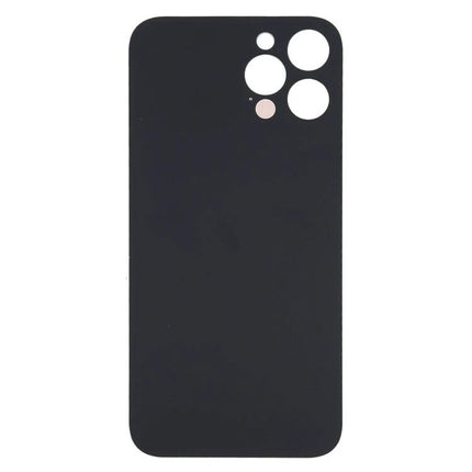 Back Cover Replacement for iPhone 12 Pro Max Daily Protection black replacement back panel with camera cutouts