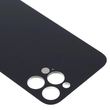 Back Cover Replacement for iPhone 12 Pro Max Daily Protection black replacement back panel with camera cutouts
