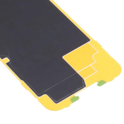 Graphite Sticker for iPhone 12 Pro Max Daily Use Protection replacement heat sink for LCD screen, black graphite sticker on yellow backing