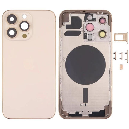 iPhone 13 Pro Back Cover Replacement for Daily Repairs showing rear panel and internal frame with camera rings and SIM tray