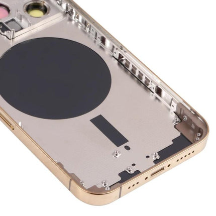 iPhone 13 Pro Back Cover Replacement for Daily Repairs - gold internal view showing MagSafe ring and mounting points