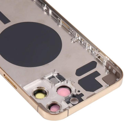 Back Cover Replacement Keeps iPhone Ready for Daily Use - gold iPhone 13 Pro Max replacement back cover with camera and MagSafe area