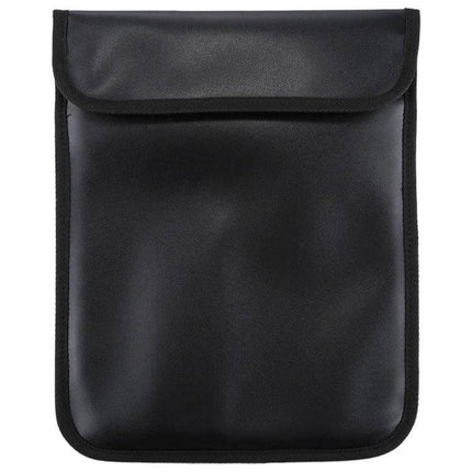 Anti-Radiation Signal Blocking Case for Cell Phones, 28cm x 22.7cm - black signal-blocking pouch for phone, cards and IDs, magnetic protection