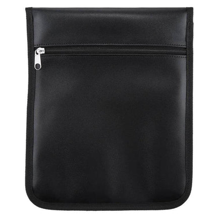 Anti-Radiation Signal Blocking Case for Cell Phones, 28cm x 22.7cm - black signal-blocking phone pouch with zipper, protects cards and blocks tracking