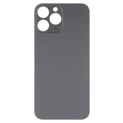 Essential Back Cover for Protecting Your Daily iPhone gray replacement back cover for iPhone 14 Pro Max, camera cutouts visible