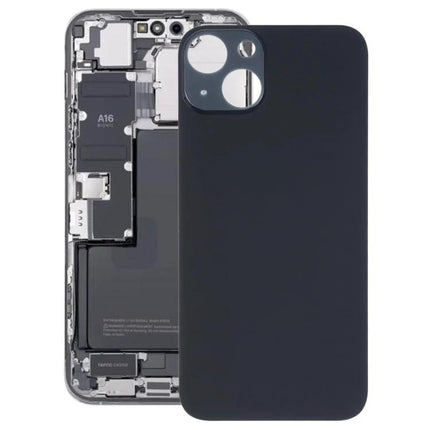Replacement Back Cover for iPhone 14 Daily Protection and Use - matte black replacement back cover showing camera cutouts and precise fit