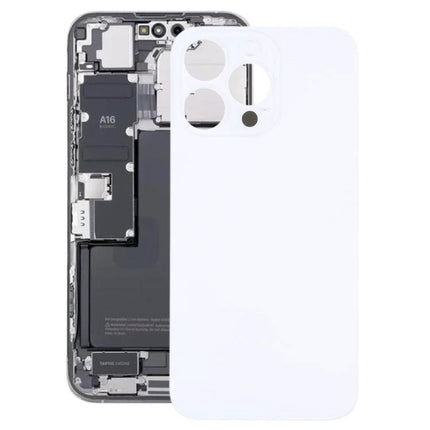 iPhone 14 Pro Battery Cover for Everyday Charging Needs - white battery cover beside exposed iPhone 14 Pro internals, showing integrated rechargeable battery