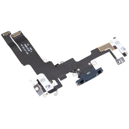 Replacement Flex Cable for iPhone 14 Daily Charging Needs - black charging port flex cable with connectors