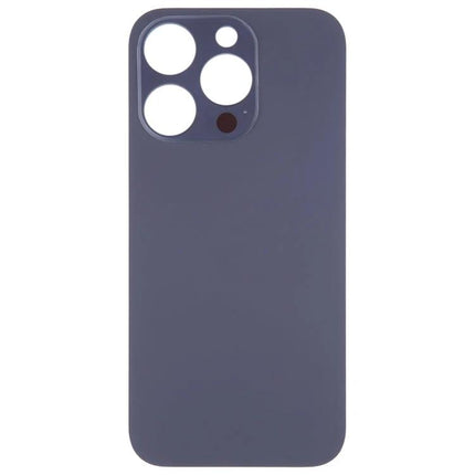 Replacement Glass Back for iPhone 14 Pro Everyday Use - dark gray replacement glass back panel with camera cutouts