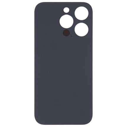 Replacement Glass Back for iPhone 14 Pro Everyday Use - dark gray replacement glass back panel with camera cutouts